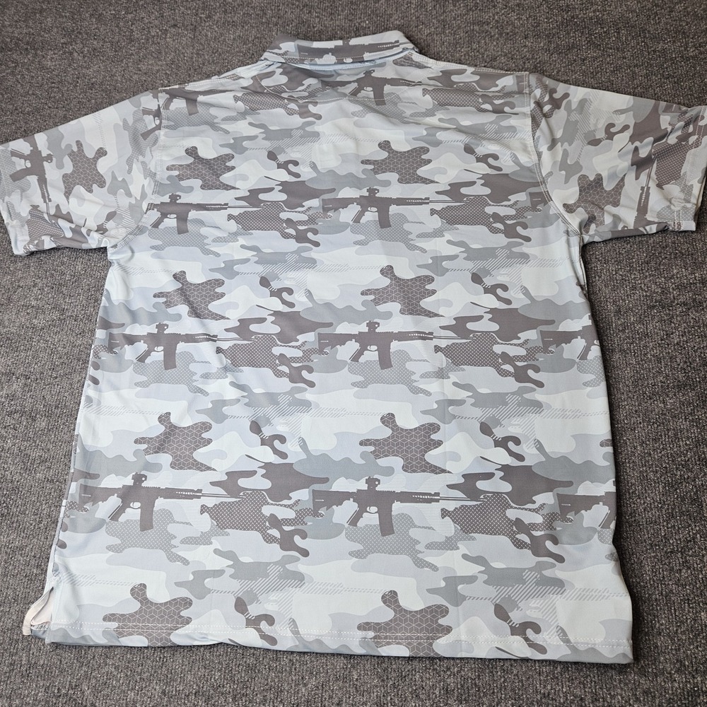 Eagle Six Gear Polo Shirt Mens Size XL Blue Gray Camo Military - Picture 6 of 6
